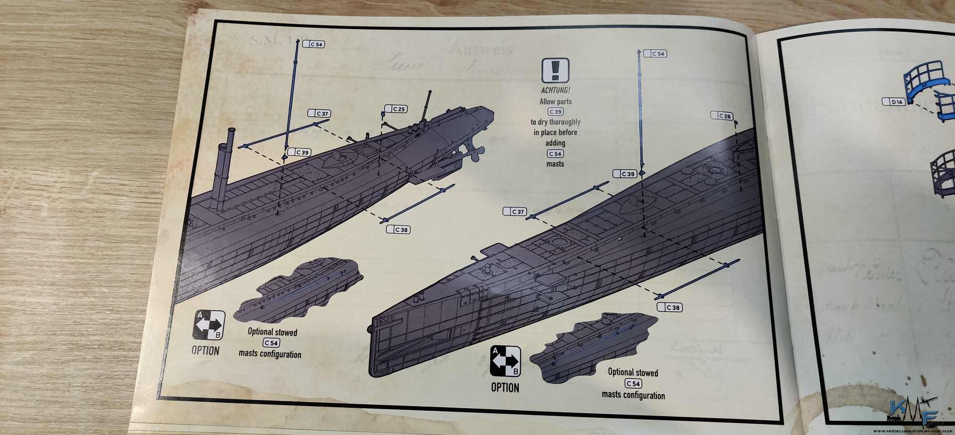 WWI German UBoat SM U9 Bausatzvorstellung KÖLNER MODELLBAUFORUM